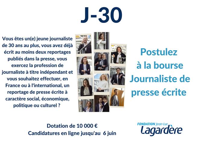 Bourse journalistes presse écrite