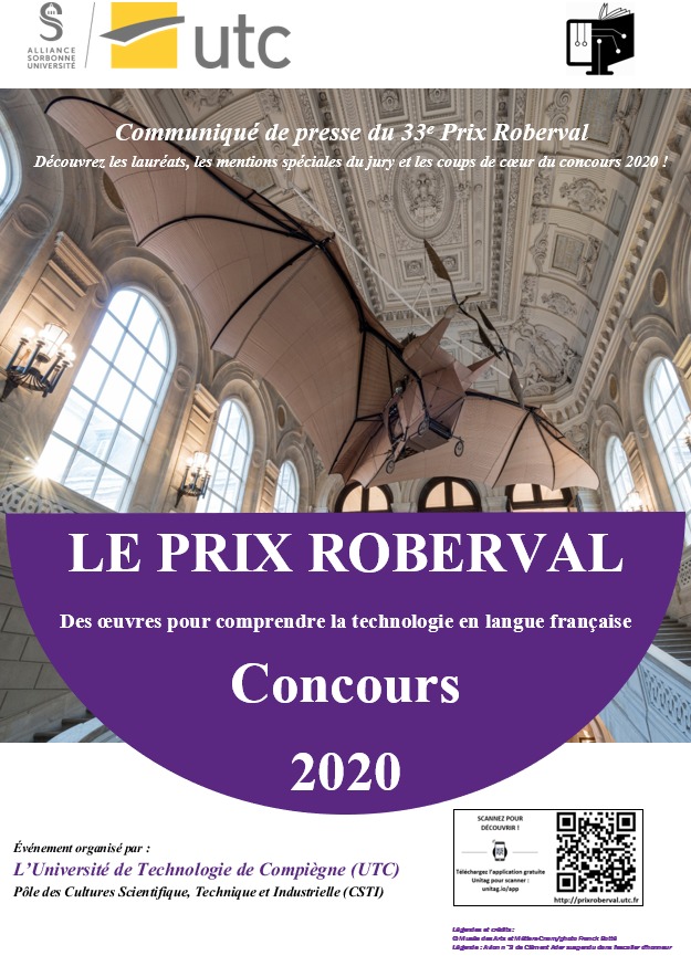 33e Prix ROBERVAL – Présentation des auteurs primés au concours 2020