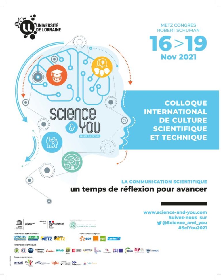 Science&You 2021 : l’Université de Lorraine réunit plus de 800 spécialistes pour penser les questions de diffusion de la science dans la société